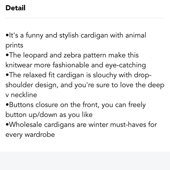 PINK BLACK Animal Print Buttons Cardigan - Picture 2 of 2